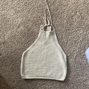 Hollister Crochet Muscle Crop Top